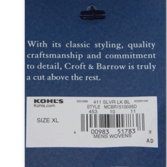 Croft & Barrow Short Sleeve Easy-Care Casual Shirt - Picture 8 of 8